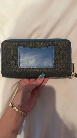 Michael Kors Wristlet Wallet Leather Brown thumbnail 2