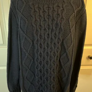 Gap Chunky Cable Knit Sweater Navy XXL thumbnail 4
