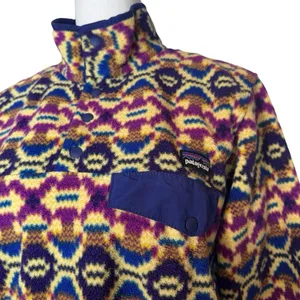 Patagonia Lightweight Synchilla Snap-T Fleece Pullover Women Small Jacket Purple thumbnail 3