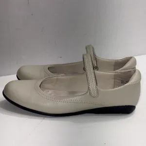 Walking Cradles Mary Jane Minimalist‎ Beige White Leather Cushioned Shoes 6.5N thumbnail 8