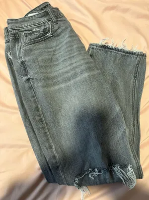 American Eagle Outfitters Gray Ankle Jeans thumbnail 1
