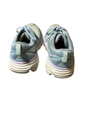 Hoka Bondi 8 Women Size 8 B Airy Blue Running Walking Shoes Sneaker 1127952 thumbnail 4