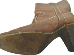 Vintage 70s `Rusty’ Leather Heeled Western Cowboy Boots Size 5 thumbnail 6