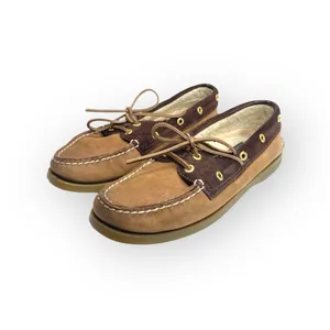 Sperry Top-Sider ™® ✌︎︎ Gold Eyelet Leather Boat Shoes ✌︎︎ 2 Tone Brown ✌︎︎ 6M thumbnail 7