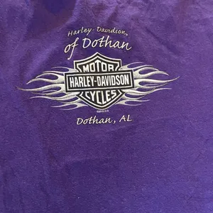 Harley Davidson Logo Graphic Print Biker Style Fitted Tee. Size‎ XL thumbnail 4