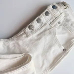 Madewell • 10" High-Rise Skinny Jeans in Pure White: Step-Hem Edition thumbnail 30