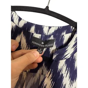 Tuckernuck Pomander Place Navy Ikat Kenzo Dress Sz. S thumbnail 5