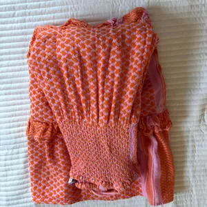 Cecilie Copenhagen Pink & Orange Tiered Tie-Shoulder Dress thumbnail 11