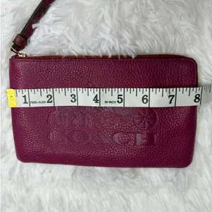 COACH Corner Zip Wristlet With Horse And Carriage thumbnail 10