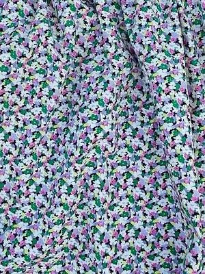 H&M Lavender‎ Multi Smocked Square-Neck Floral Top thumbnail 7