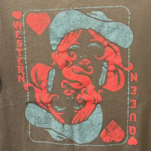 Tres Bien Gray T-Shirt Western Queen Graphic Dolly Parton theme Oversized Medium thumbnail 3