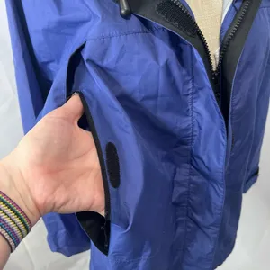 LL Bean navy blue wind breaker jacket thumbnail 10