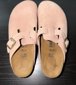 Birkenstock Boston Clogs suede pink  thumbnail 1