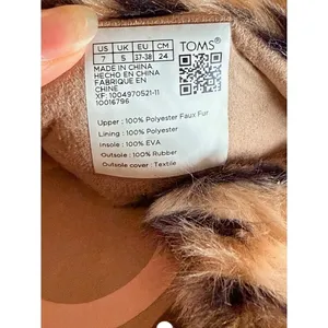 TOMS Faux Fur Leopard Slides Women’s Size 7 Slip-On Cozy Fuzzy Sandals thumbnail 4