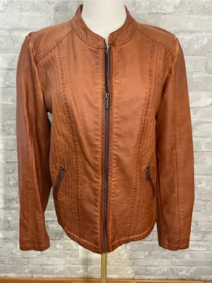 Maurices faux leather princess seam jacket thumbnail 1