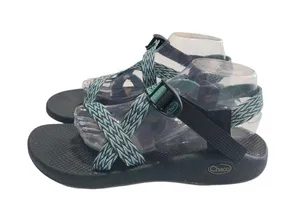 Chaco Adjustable Strappy Hiking Sandals Green/Black/Blue Women’s Size 11 thumbnail 2