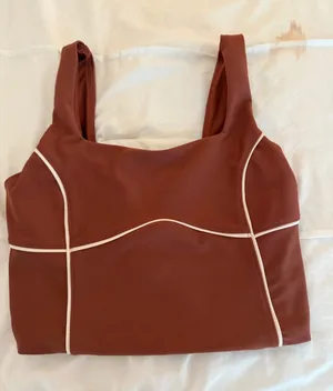 YPB > Abercrombie & Fitch Deep Maroon Lined Athletic Top w Cup Inserts thumbnail 1