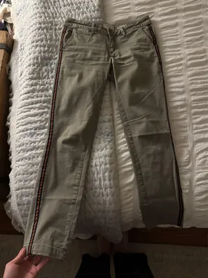 Green Anthropologie pants thumbnail 1