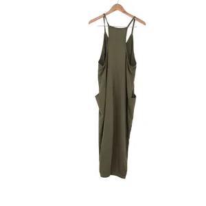 Wild Fable Jumpsuit Womens Medium Knit Racerback Olive Green Pockets Excellent thumbnail 4