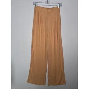 2020s Abercrombie & Fitch Peach Linen Corset Top & Wide Leg Pants Set NWT XS/S thumbnail 7