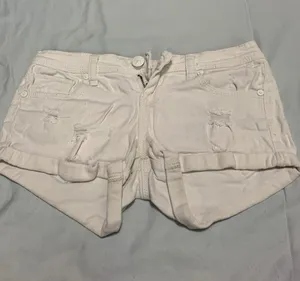 Vanilla Star Jeans White Denim Shorts thumbnail 1