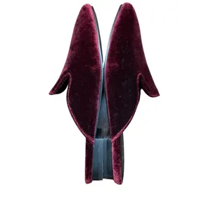 Hey Girl By Corkys Shoes Womens Size 7 Red Velvet Spotlight Loafer Mules Slip On thumbnail 6