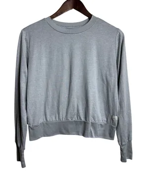 Vuori Daydream Crew Pullover Top size S Heather Grey Ultralightweight thumbnail 1