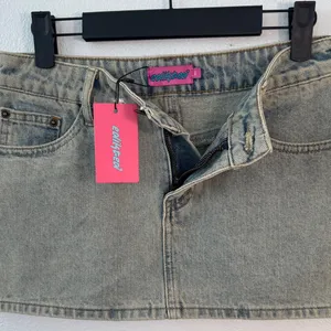 Edikted Light Blue Denim Mini Skirt thumbnail 6
