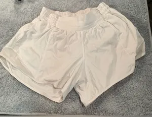 Lululemon white shorts 4 thumbnail 1