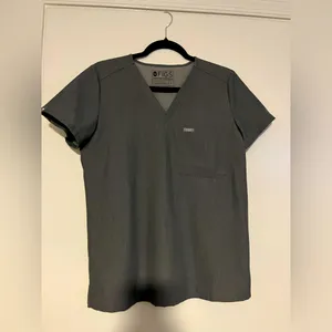 FIGS Grey one pocket scrub top technical collection‎ size S thumbnail 2