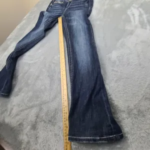 Grace in LA Womens Size 7M Easy Fit Denim Jeans BLue Size 7M Embroidered Jeweled thumbnail 9