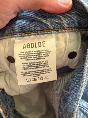 AGOLDE Women’s Size 28 Light Wash High Rise Straight Leg Jeans thumbnail 4
