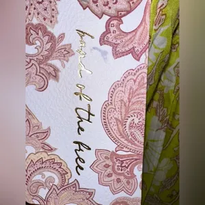 NWT BAND OF THE FREE Keahi Lime and Cream Floral Halter Maxi‎ Dress - small thumbnail 4