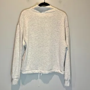 Varley Betsy Mock Neck Heather Gray Sweatshirt - size Small thumbnail 5