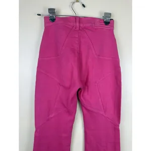 Revice Denim Venus Flares Star Butt High Rise Jeans Pink Fuchsia Size 26 Retro Y2K thumbnail 5