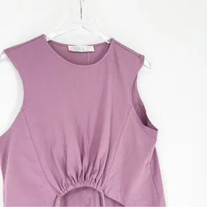 Free People Beach Crop Tank Top‎ Women's Size XS Purple Boho Chic thumbnail 4