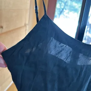 Vintage 90s Victoria'S Secret Gold Label 100% Silk Black Chemise Size Medium thumbnail 3