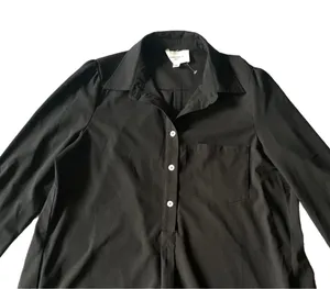 Tuckernuck Pomander Place Black Crepe Callahan Shirt Dress Women’s Size Large thumbnail 9