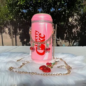 🍒New Cherry Coke Purse with Cherry Chain and Cherry Charms Attachments🍒 thumbnail 3