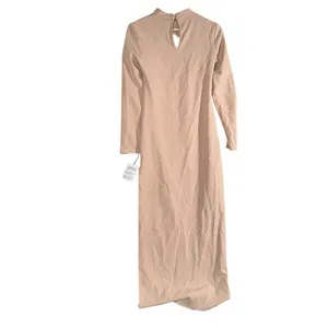 NEW Asos Design Womens Sz 6 Beige High Neck Cut Out Sequin Holiday Winter Dress thumbnail 4