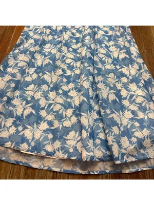 Saints and Secrets Blue White Floral Maxi Dress Small thumbnail 4