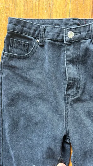 Black Ripping Mom Jeans Size M thumbnail 3