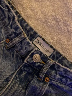ZARA Mom Jeans High-Waisted Light Wash thumbnail 2