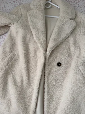 Cream fur jacket long  thumbnail 4