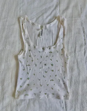 Skims cotton rib limited edition floral tank thumbnail 1