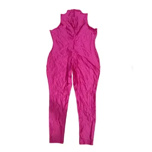 SKIMS Size 4X Shine Catsuit Jersey Mock Neck Sleeveless Catsuit Hot Pink NWOT thumbnail 4