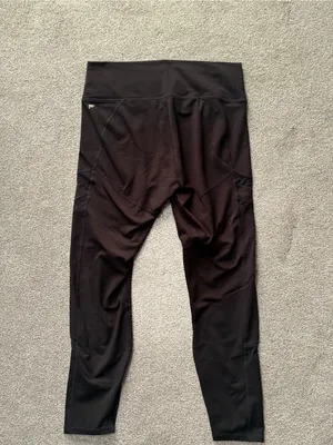 Fabletics Black High-Waist Leggings with Logo Tag thumbnail 2