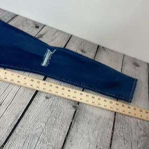 7 For All Mankind Blue The Ankle Skinny Jeans with Distressed Detail size 31 thumbnail 12