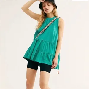 Free People right on time green tunic tank medium thumbnail 2