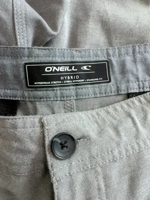 O’Neill Men’s Hybrid Shorts – Size 38 – Light Gray – Hyperfreak Stretch – Standard Fit thumbnail 3